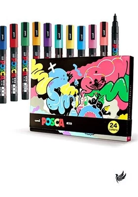 Lápiz Mitsubishi UNI Posca Posca Pluma a base de agua Marcador a base de agua en Japón Foto 1 de 3