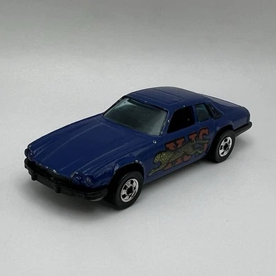 Coche Euro fundido a presión azul vintage 1977 Hot Wheels Mattel Jaguar XJS Foto 1 de 4
