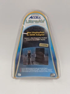 Accell UltraAV Mini DisplayPort to HDMI Display Adapter HDTV Monitor Projector - Picture 1 of 6