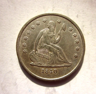 1840-O SIN CORTINAS LIBERTAD SENTADA CUARTO 25C NUEVA ORLEANS COMO NUEVO BUENA FECHA TEMPRANA Foto 1 de 2