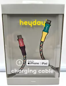Heyday USB C To iPhone/iPad 4ft. Charging Cable Pastel Colors NEW - Picture 1 of 2