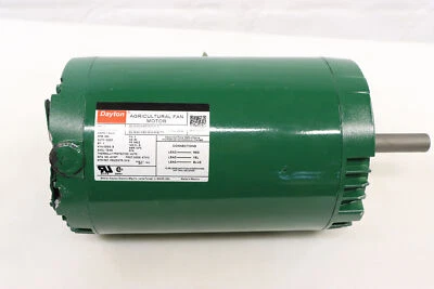 Motor de ventilador agrícola DAYTON: 1, 850 placa de identificação RPM, 460V AC, 56CZ, (danificado) - Imagem 1 de 4