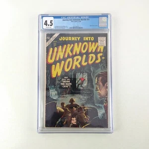 Journey Into Unknown Worlds #51 CGC 4.5 Steve Ditko Golden Age VG+ 1956 Atlas - Picture 1 of 4