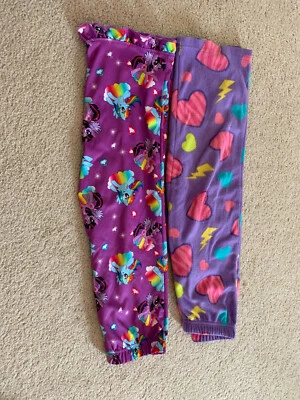 2 pantalones de dormir morados para niña talla 4/5  Foto 1 de 3