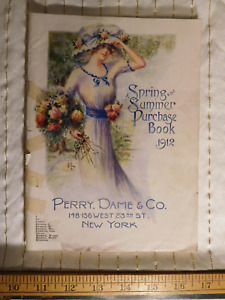 Rare Antique 1912 Perry, Dame & Co. Spring Summer Purchase Book ~ Catalog