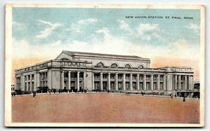 Postcard New Union Station St. Paul Minnesota MN UNP - Picture 1 of 2