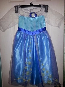 DISNEY'S FROZEN ELSA CHILD HALLOWEEN COSTUME SIZE 4 / 6X   - Picture 1 of 2