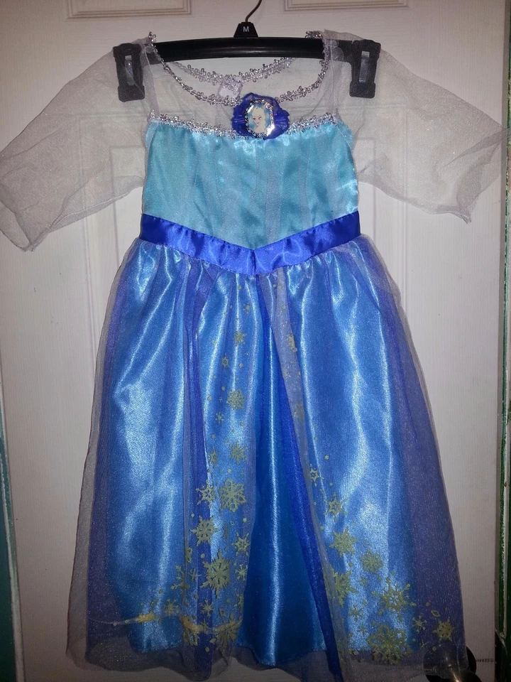 DISNEY'S FROZEN ELSA CHILD HALLOWEEN COSTUME SIZE 4 / 6X   - Image 1 of 2