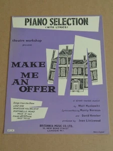 Monty Norman - Make me An Offer 1958 Piano Selection - Picture 1 of 1