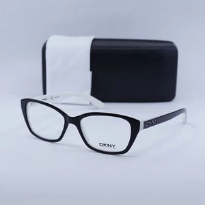 NEW DKNY DY4668 3627 Shiny Black/White 51mm Eyeglasses - Picture 1 of 6