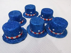 (6) Patriotic 4th of July Table Scatter Mini Hats Bowl filler Decorations  - Picture 1 of 2