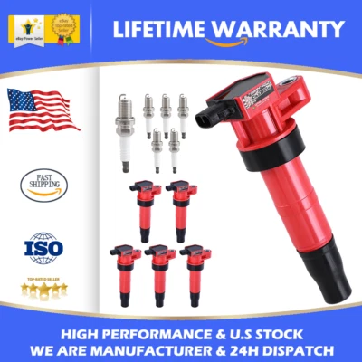 PACK DE 6 bobinas de encendido y bujía de iridio para Kia Sorento Hyundai Santa Fe UF546 Foto 1 de 4