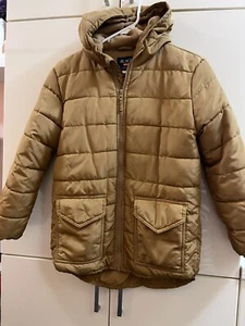 The Childrens Place Puffer Jacket Boys Kids Size L/G 10-12 Khaki Color - Picture 1 of 9