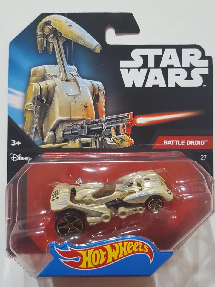 HOT WHEELS CARS CGW35 STAR WARS: BATTLE DROID BLISTERATO - Immagine 1 di 1