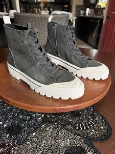 Lucky Brand Womens Eisley Casual Fashion Sneakers Womens Size 8 Hi-Top - Picture 1 of 6