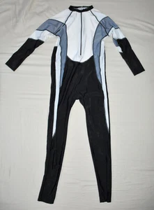 Schwimmanzug Ganzanzug Surfanzug Badeanzug Herren M 48 weiß grau schwarz - Bild 1 von 5