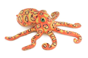 Octopus Orange Plush Toy, Soft, Stuffed Animal, Realistic, Gift, 14" RI53 B663 - Picture 1 of 8