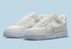 Nike Air Force 1 07 LV8 EMB Summit White/Blue Whisper Mens Size US 12 Shoes New✅ - Picture 1 of 8
