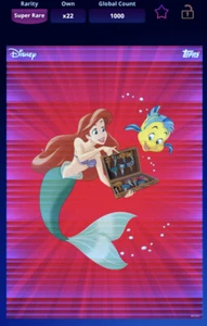 Ariel - Topps Disney Collect - Limited Edition PRINCESSES IN ACTION Hologram SR - Picture 1 of 2