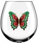 x12 Christmas Butterfly glass vinyl decal stickers Colour zx480