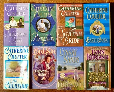 8 Romance Novels • Catherine Coulter • Lynsay Sands • Lynn Kurland • Lot, Bundle - Image 1 of 4