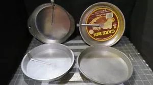 Lote de 4 sartenes para pasteles 3 con cuchillo, 3 de acero, 1 de aluminio - Imagen 1 de 10