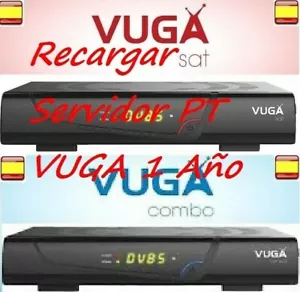 Recargar Servidor Vuga Sat Vuga Combo Droi H265 Prometheus Renovar pt un Año - Imagen 1 de 1