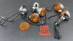02-10 SUZUKI GZ250 MARAUDER REAR LEFT RIGHT TURN SIGNALS BULLET STYLE BLINKERS - Picture 1 of 8