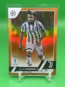 2022-23 Topps UEFA 1st Edition Weston McKennie Juventus Orange #/25 - Picture 1 of 2