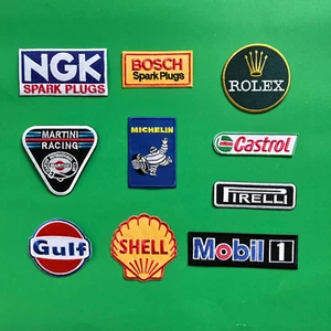 10 Motorsport Patches Set F1 Formula One Racing Sew Or Iron On Embroidered Patch - Picture 1 of 2