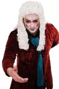 Fasching Perücke Karneval Adel Barock Renaissance Richter Lord Weiß WIG002-P60 - Bild 1 von 5