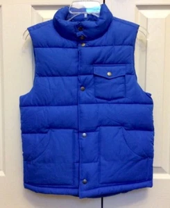 Gap Kids Puffer Vest Polyester Royal Blue And Yellow Large 10-11yrs New - Picture 1 of 5