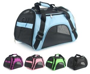 Pet Carrier Bag Portable Soft Fabric Folding Dog Kitten Cat Puppy Travel US & UK