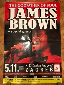 JAMES BROWN Zagreb Kroatien 05.11.2006 ORIGINAL KROATISCHES KONZERT POSTER - Bild 1 von 1