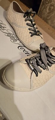 Pre-owned Donald J Pliner Leather Sneakers MULTICOLOR  LIMITED EDITION size 9 - Image 1 of 4