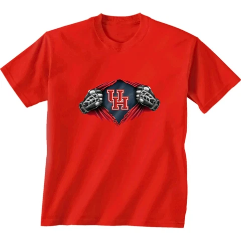 New World Graphics NCAA Houston Cougars Children Unisex Youth Super Short Sle Cover
