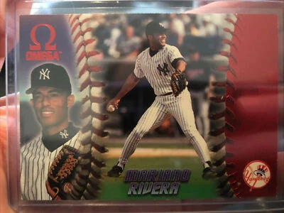 1998 Pacific Omega Mariano Rivera Red Parallel Yankees HOF  - Image 1 of 2