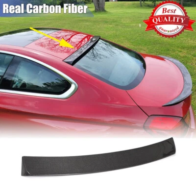Labio alerón techo trasero carbono real para BMW Serie 6 F13 640i 650i M6 13-16 cupé Foto 1 de 4