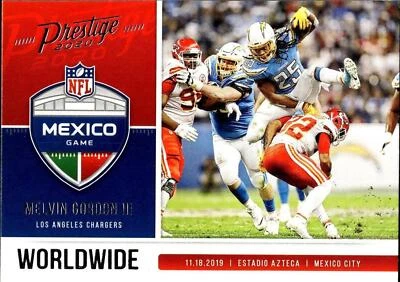 2020 Panini Prestige #WW-MG Melvin Gordon III Worldwide - Image 1 of 2