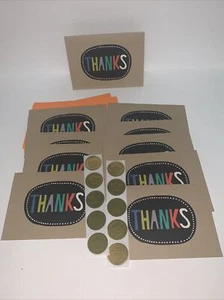 (10) Hallmark Thank You Blank Note Card: Simple All Caps Thanks For Any Occasion - Picture 1 of 5