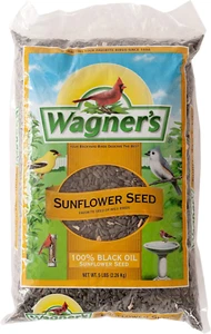 52023 Black Oil Sunflower Seed Wild Bird Food, 5-Pound Bag - Picture 1 of 9