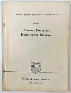 1962 USAF Squadron Officer Course on National Power and International Relations - Bild 1 von 4