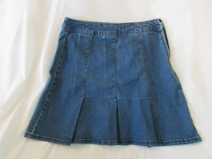 Women's "SO" Size 7/28W, Blue, High Rise, Side Zip, Tennis Skirt - Picture 1 of 7