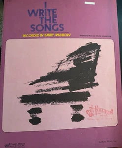 "I Write The Songs" - VTG Sheet Music - recorded by Barry Manilow - Picture 1 of 3