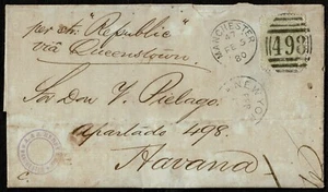 1880 4d Sage A & S HENRY Cachet Without Underprint Pl 16 SD Havana SG153 Cat£600 - Picture 1 of 3