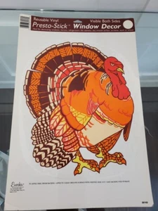 Presto Stick Reusable Vinyl Window Cling Turkey - Picture 1 of 5