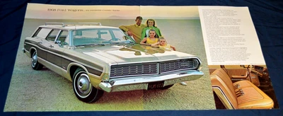 1968 Ford Country Squire Wagon Original Dealer Large Advertisement Print Ad 68 - Image 1 of 2