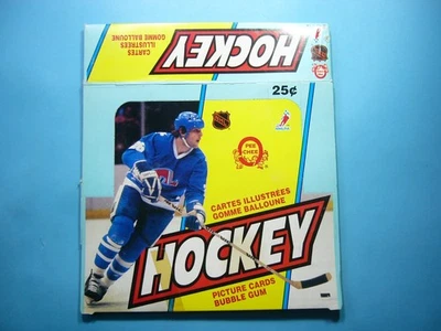 1983/84 O-PEE-CHEE NHL HOCKEY CARD EMPTY BOX PETER STASTNY QUEBEC NORDIQUES OPC - Image 1 of 4