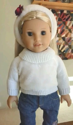 Very Nice American Girl Doll Julie Albright Doll 18" In Winter Outfit  - Image 1 of 4