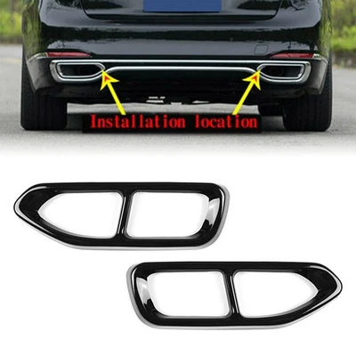 2x Tail Muffler Exhaust Pipe Output Cover Trim Fits BMW 7 Series G11 G12 2016-18 - image 1 of 4